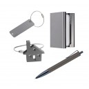 Car Keyring, Calculator, Card Case Set - Aluminum